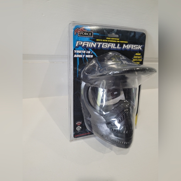 Rival Force Adult Anti-Fog Paintball Helmet Mask Youth LG/ Adult Med - Picture 3 of 8